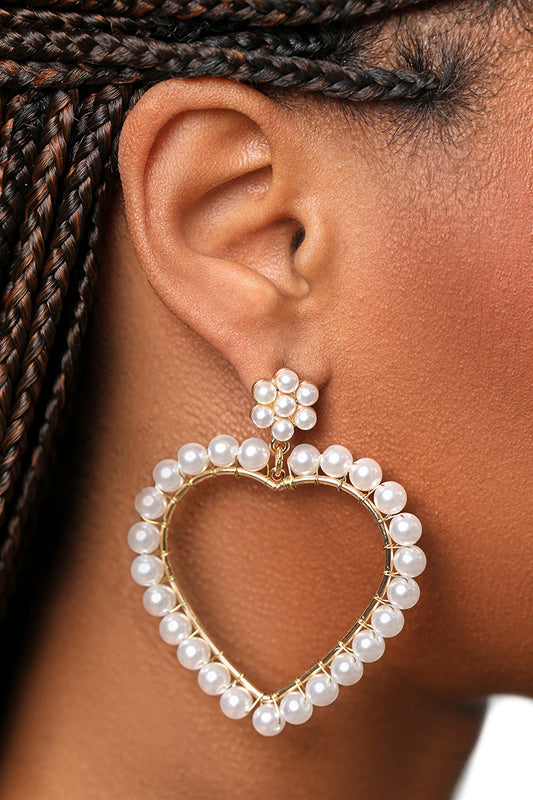 Heart Of Pearls Earrings