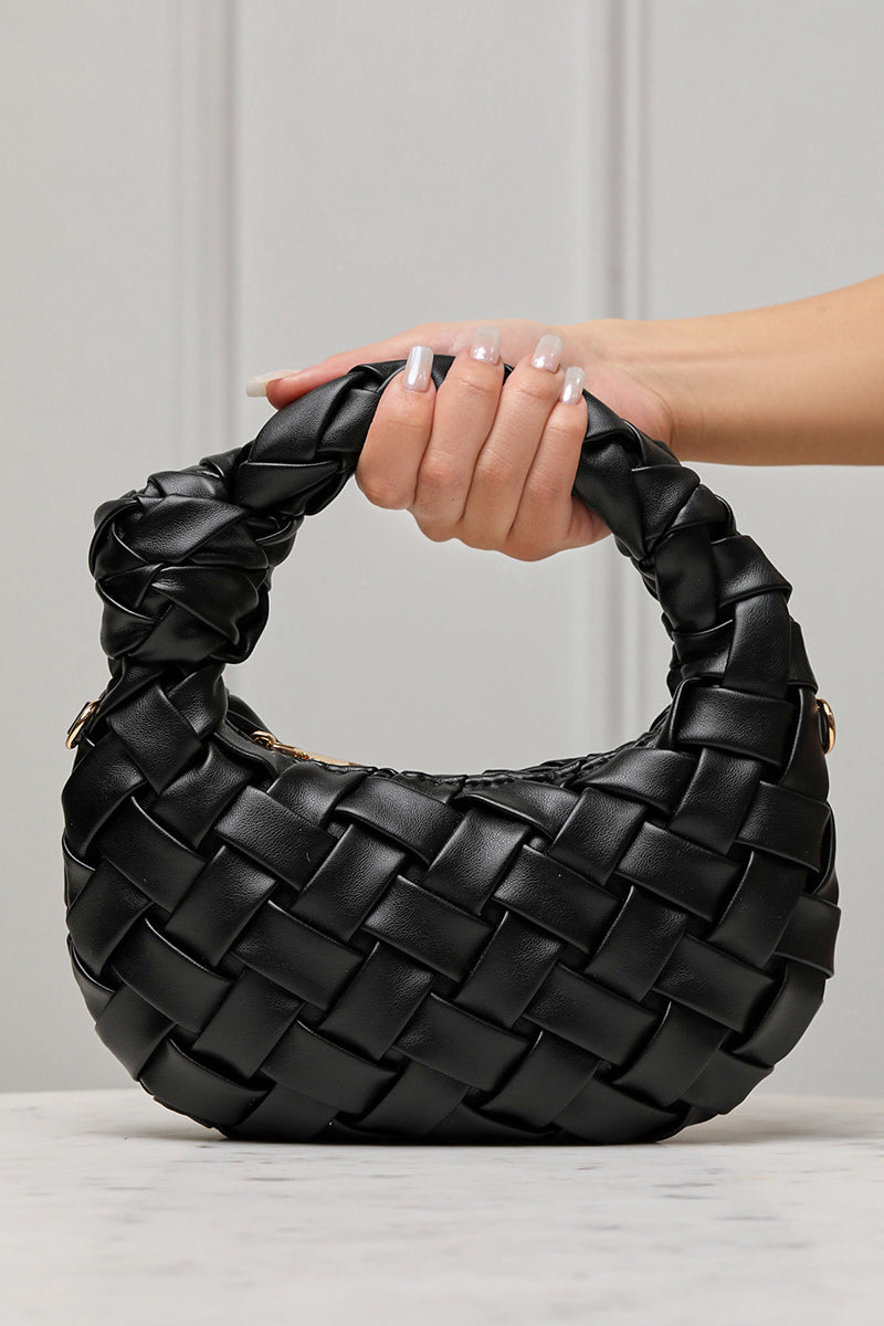 Nadia Woven Bag (Black)