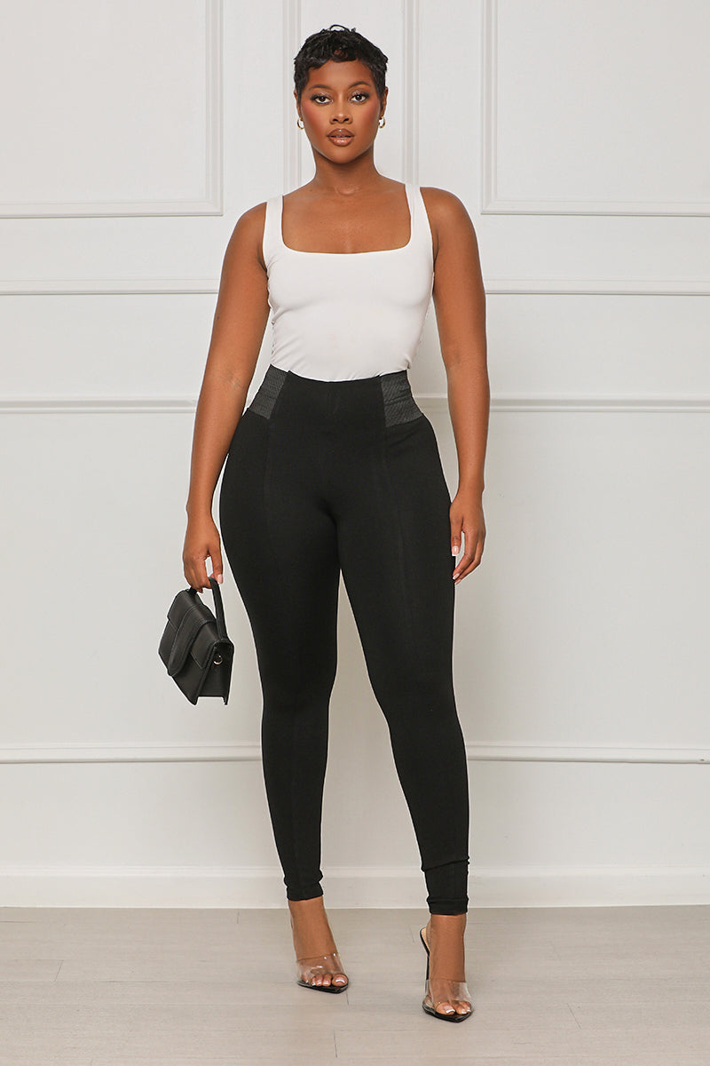 Call It Even High Waisted Pants (Black) - Lilly's Kloset
