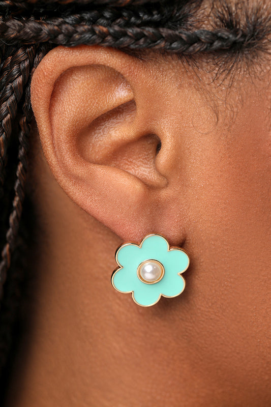 Pick A Flower Earrings (Mint)