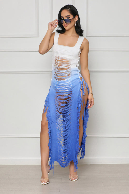 Island Breeze Ombre Cover Up (Blue)