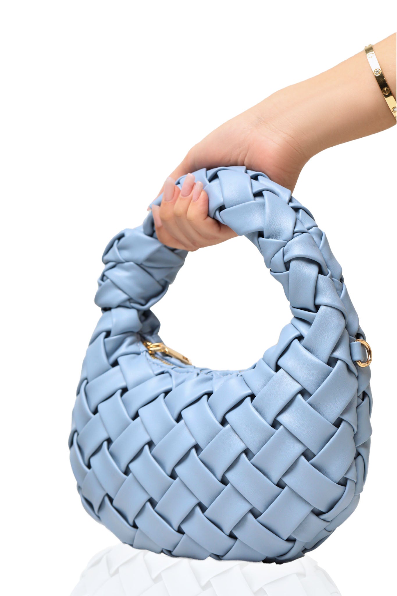 Nadia Woven Bag (Light Blue)