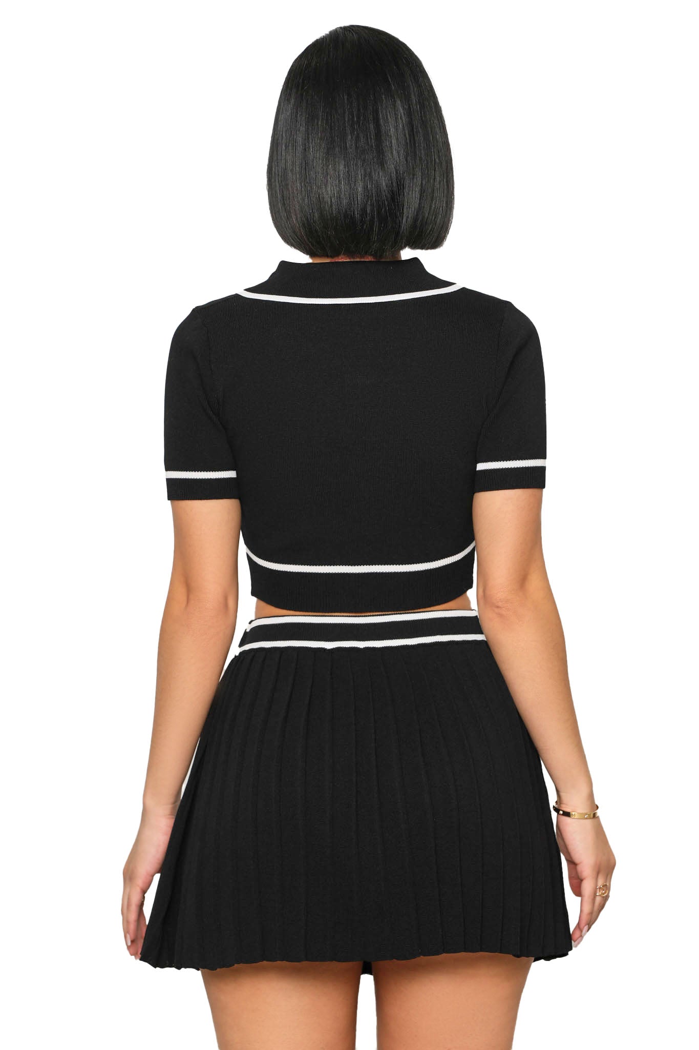 She Serves Skirt Set (Black)
