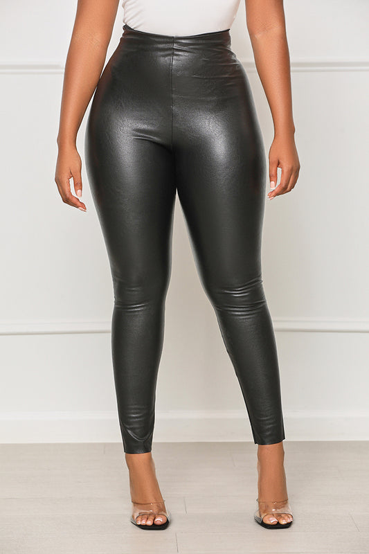 The Perfect Fit Faux Leather Leggings - Lilly's Kloset