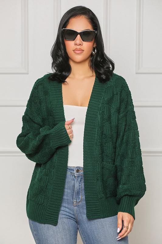 Falls Favorite Oversized Sweater (Green)