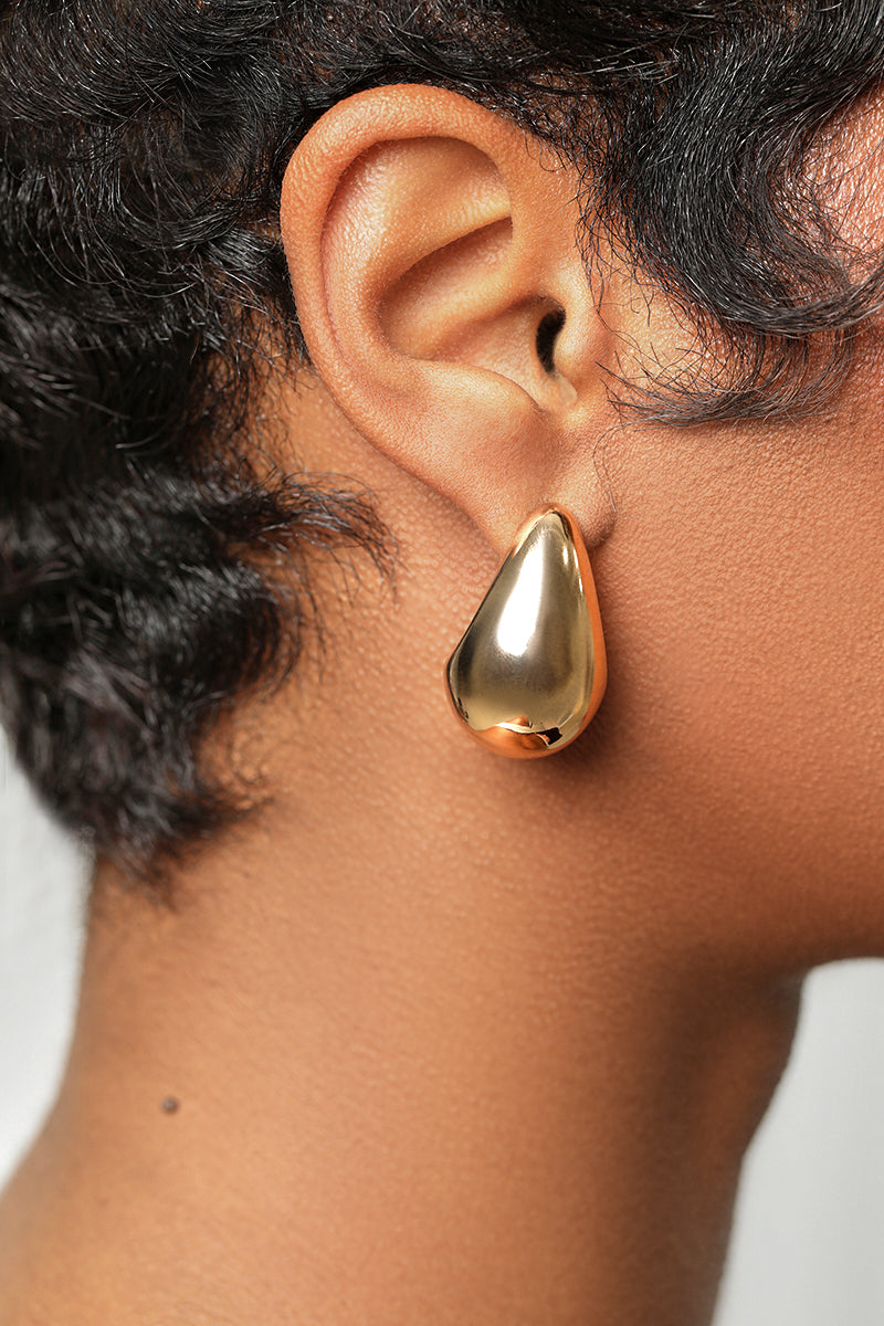 Gold Teardrop Earrings - Lilly's Kloset