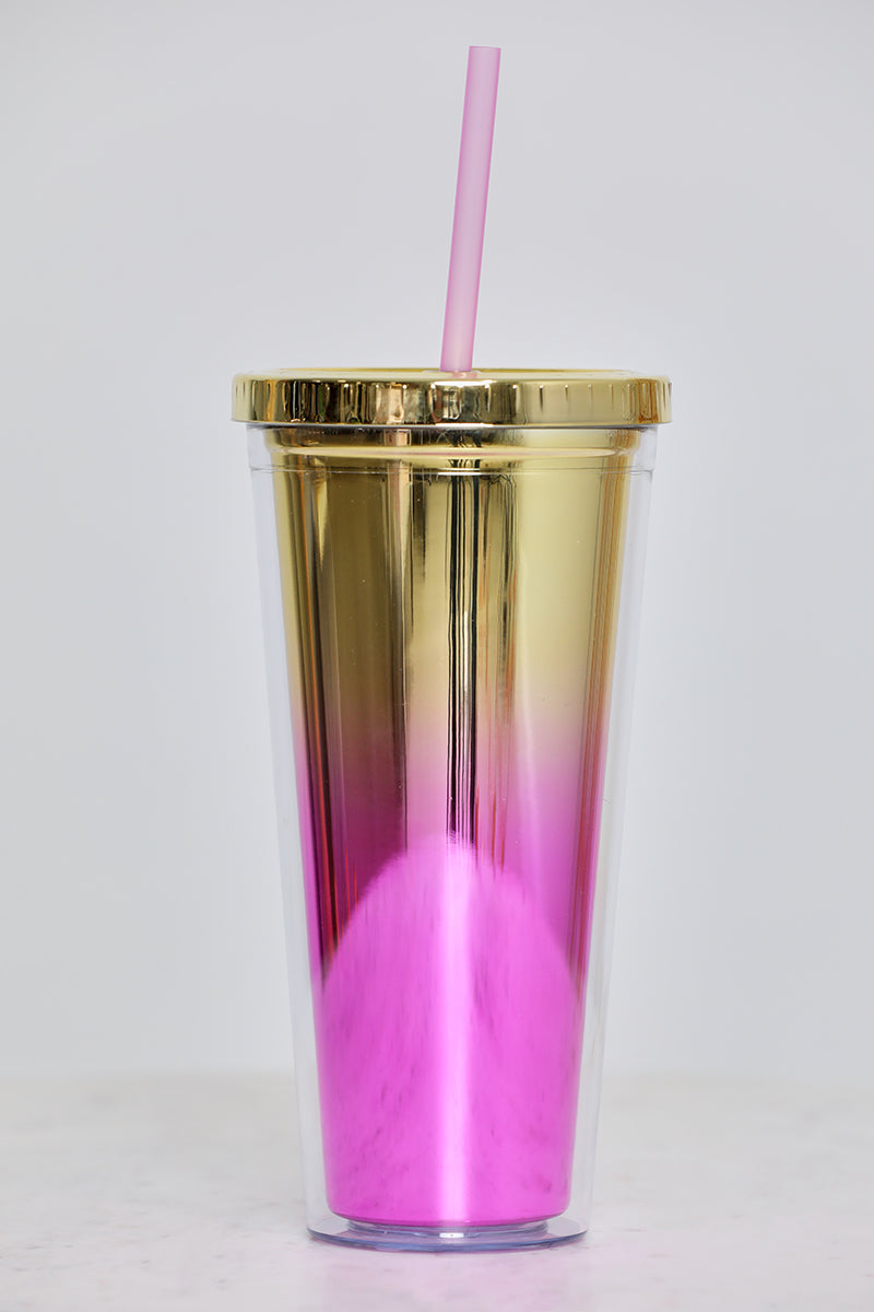 Purple Ombre Drink Tumbler - Lilly's Kloset