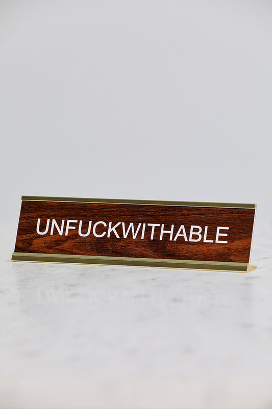Unf*ckwitable Desk Name Plate - Lilly's Kloset