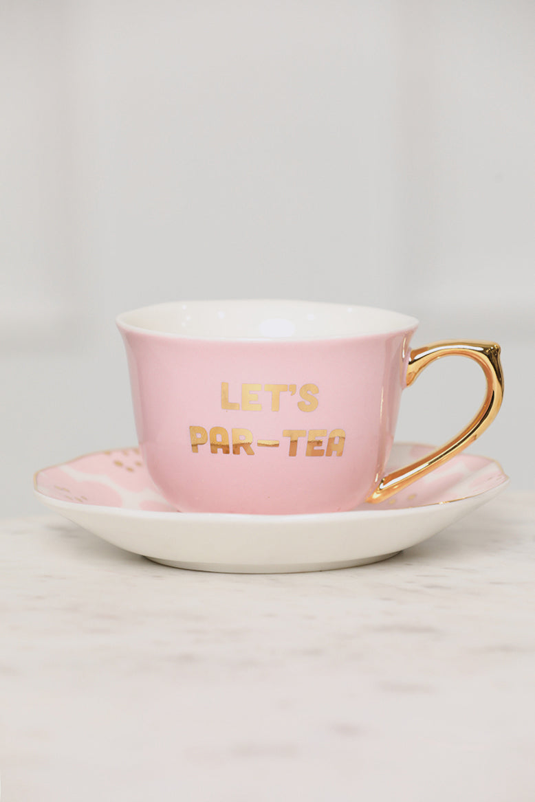 Let's Par-Tea Tea Cup Set (Pink Multi) - Lilly's Kloset