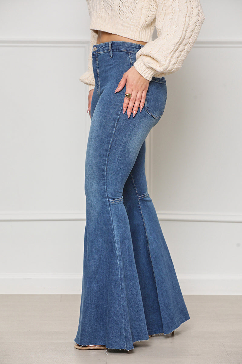 Down For You Flare Jeans (Dark Wash) - Lilly's Kloset