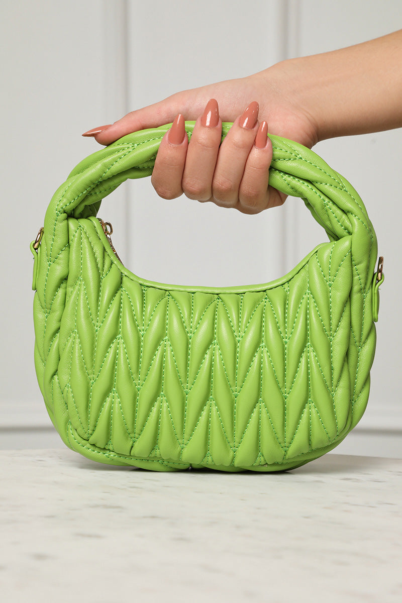 Diana Faux Leather Mini Bag (Green) - Lilly's Kloset