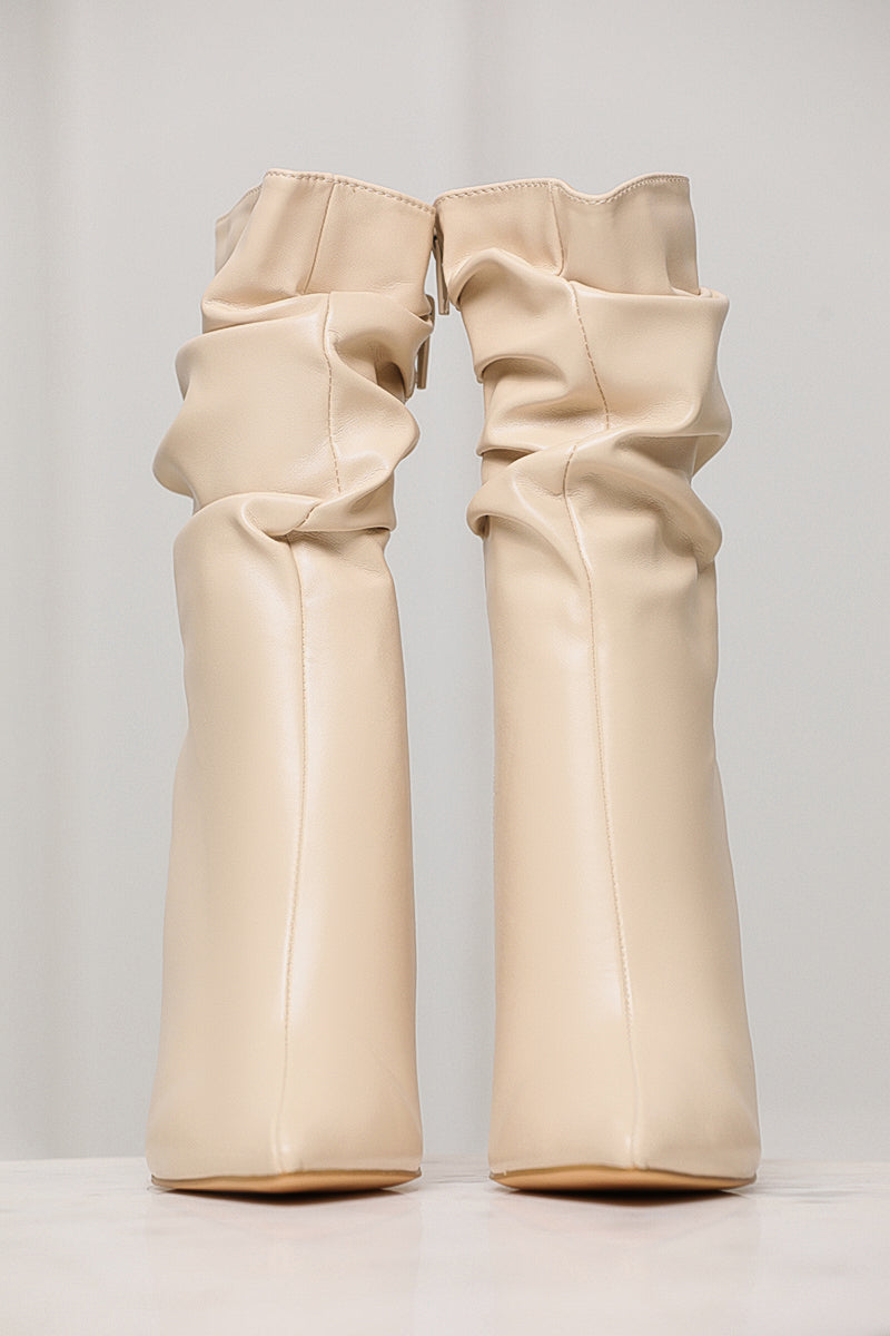 Gianna Booties (Ivory) - Lilly's Kloset