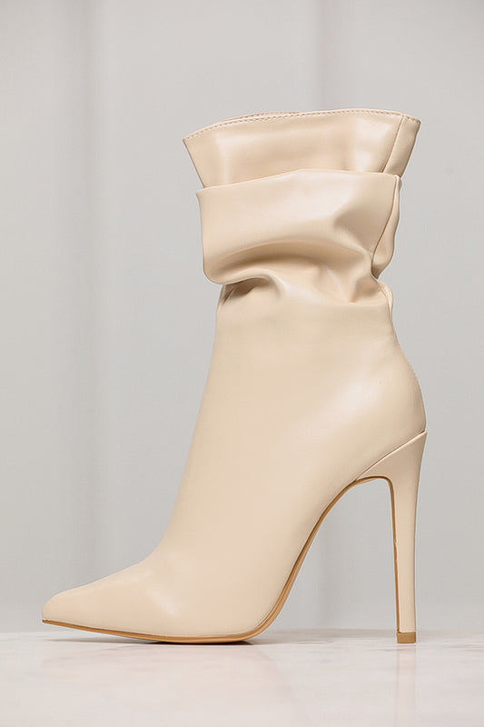Gianna Booties (Ivory) - Lilly's Kloset